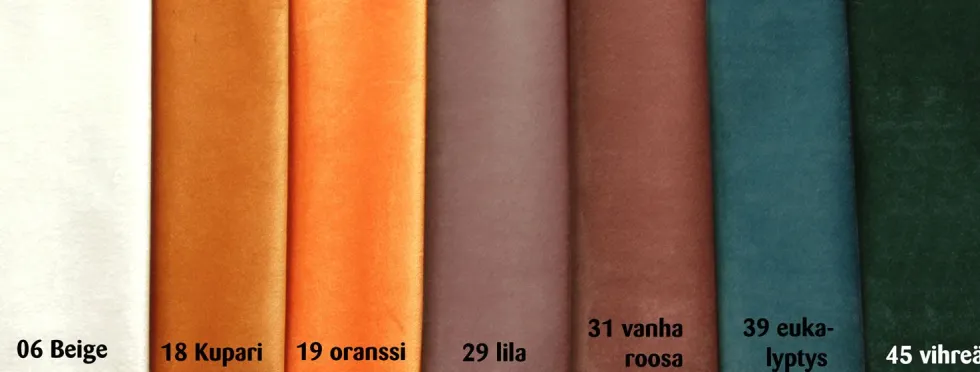 Amelie samettisohva divaanilla, Beige