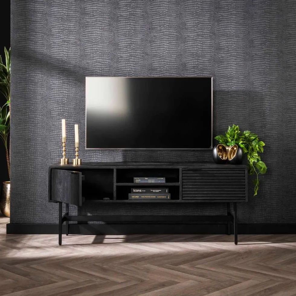 Amsterdam tv-taso 140cm, Marina musta