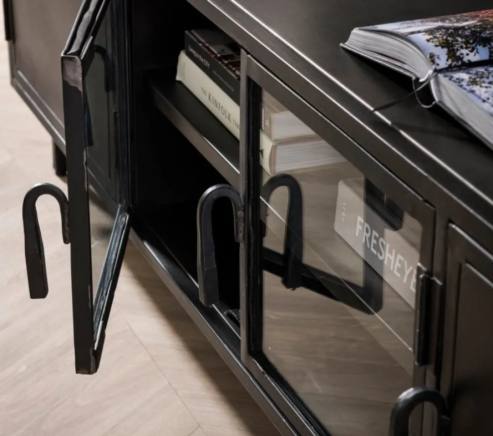 Amsterdam tv-taso 180cm, metallia