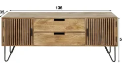 Amsterdam Tweak TV-taso 135cm, mangopuu