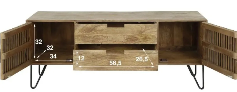 Amsterdam Tweak TV-taso 135cm, mangopuu