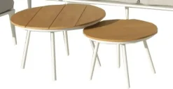 Ateena 2+1+1 sohvaryhmä ulos, valkoinen