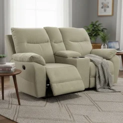 Boston kotiteatterisohva beige sähkömekanismeilla