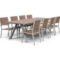 Cannes terassipöytä 250 cm + Krabi tuolit