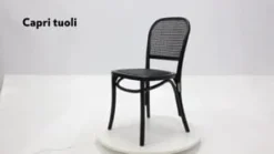 Capri ruokapöydän tuoli, musta