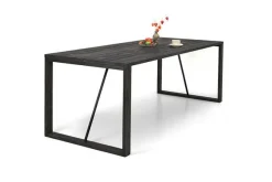 Edna ruokapöytä 180x90cm musta, puujalat