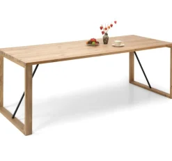 Edna ruokapöytä 180 x 90 cm ruskea, puujalat