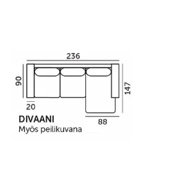 Gamma divaanisohva beige