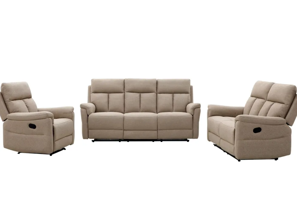 Grand 3+2+1 sohvakalusto mekanismeilla, beige