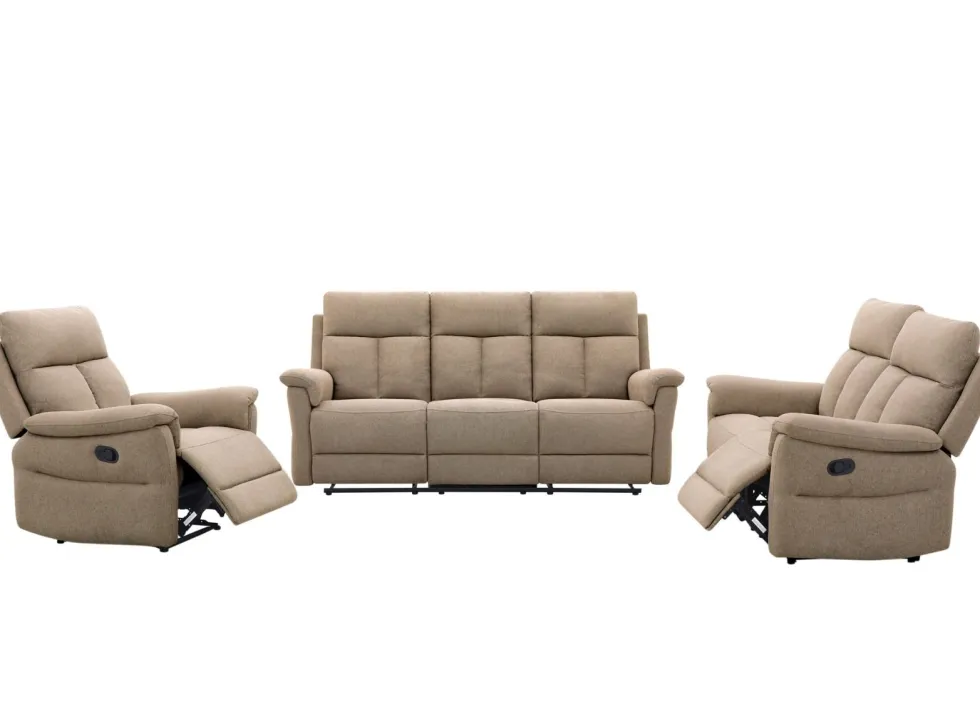 Grand 3+2+1 sohvakalusto mekanismeilla, beige