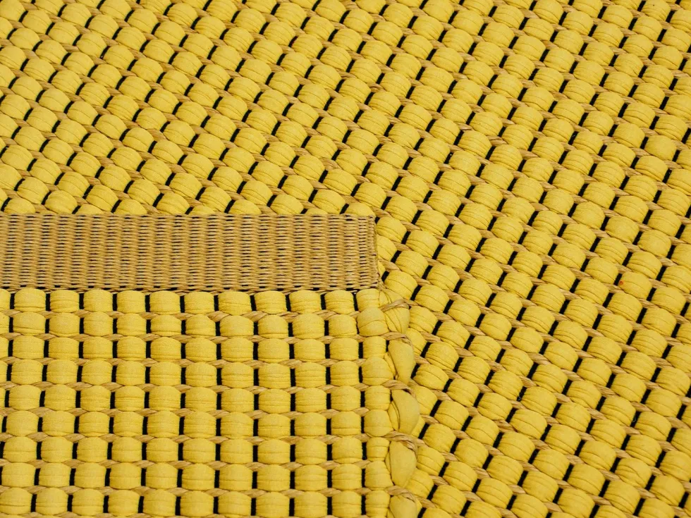 Hanna Korvela Duetto matto, keltainen, 160x230cm