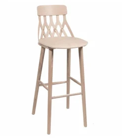 Hans K Y5-baarituoli, 78cm valkoöljytty tammi