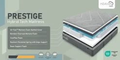 Heaven Prestige Marble blue™ Memory -ergopatja, eri kokoja