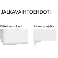 Hiipakka Anton matala kaappi, umpiovi