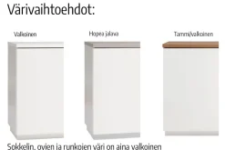 Hiipakka Anton tv-taso 100cm, umpiovi+laatikot