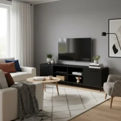 Hiipakka Solo TV-taso 220 cm, musta