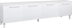 Hiipakka Solo TV-taso 220 cm ovilla, valkoinen