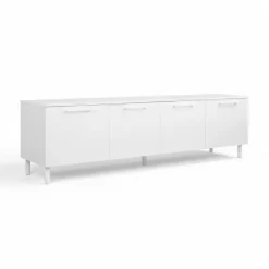 Hiipakka Solo TV-taso 220 cm ovilla, valkoinen