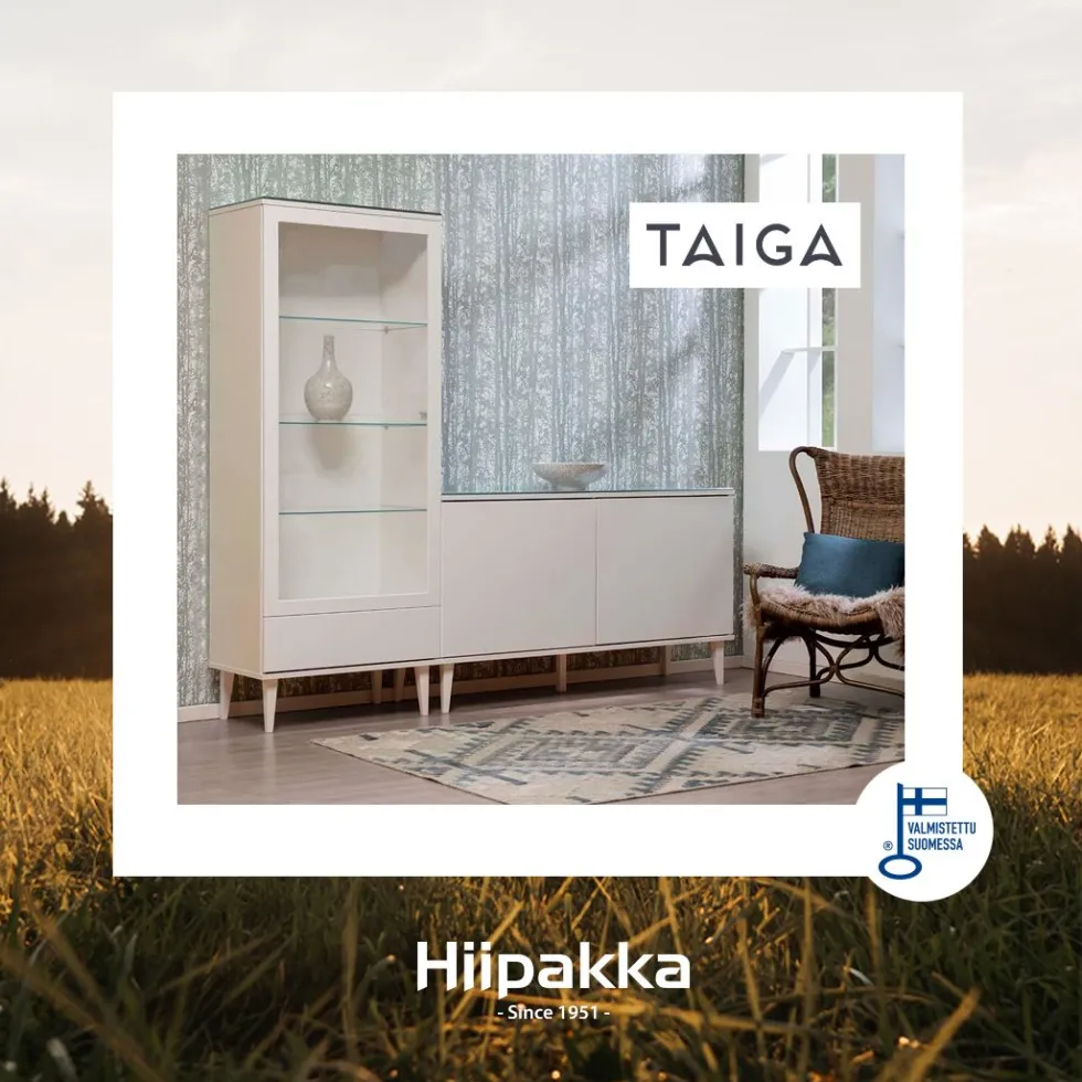 Hiipakka Taiga 5.4 korkea tv-taso 134 cm