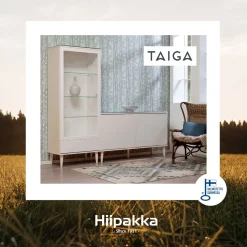 Hiipakka Taiga 9.2 vitriini kirkkailla lasiovilla