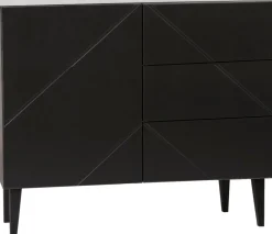 Hiipakka Vilja lipasto ovi+3laat. 100cm, musta