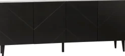 Hiipakka Vilja senkki 200cm ovilla, musta