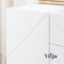 Hiipakka Vilja senkki 200cm ovilla, valkoinen