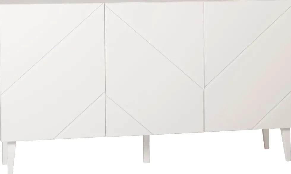 Hiipakka Vilja senkki 150cm umpiovilla, valkoinen
