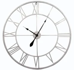 Iron-seinäkello 82 cm harmaa