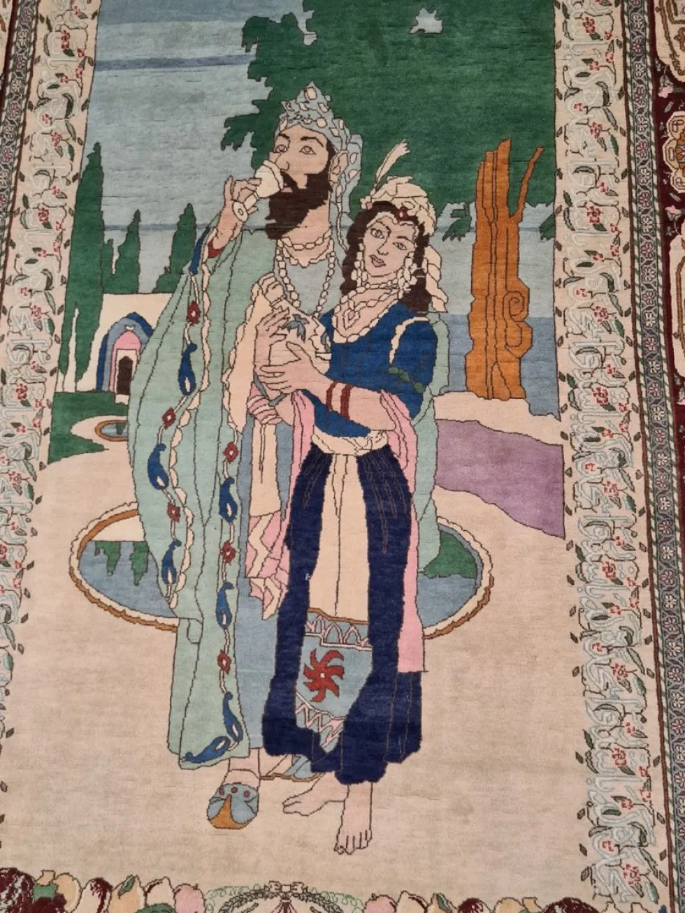 Isfahan matto, 139x216 cm