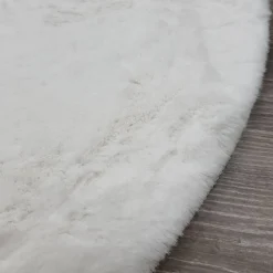 Jasmine matto, valkoinen, pyöreä