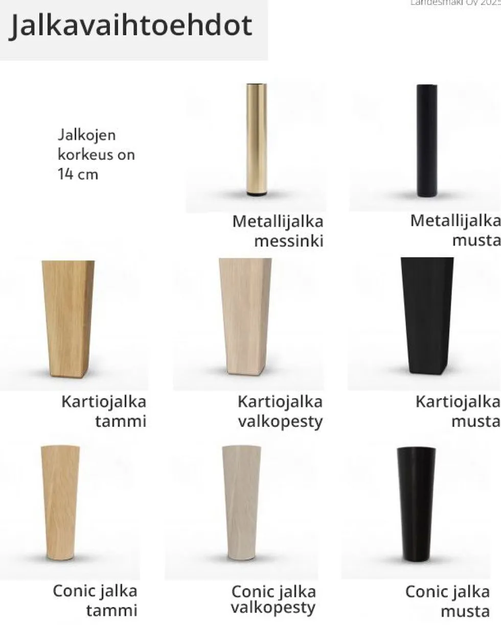 Jensen Onyx moottorisänky Aqtive II, eri kokoja