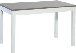 Koivu ruokaryhmä 120x75 neljälle, valko-harmaa