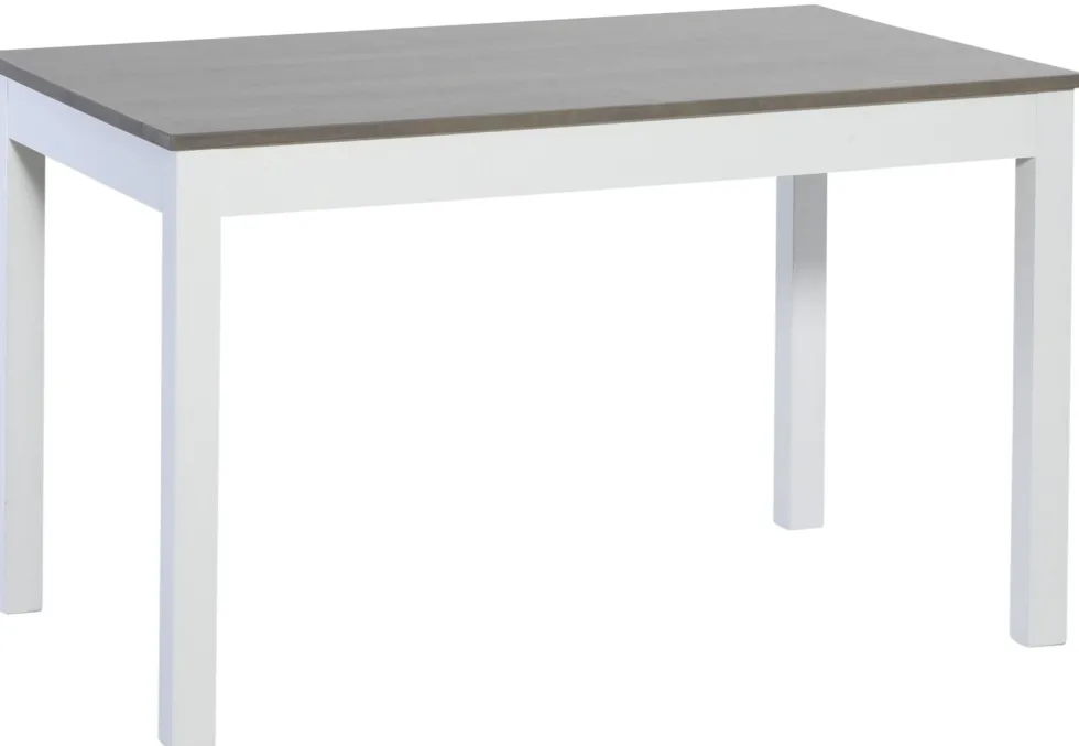 Koivu ruokaryhmä 120x75 neljälle, valko-harmaa