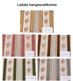Laitala Talonpoikaisrokokoo tuoli, paljon värejä