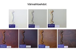 Laitala Talonpoikaisrokokoo yöpöytä, paljon värejä