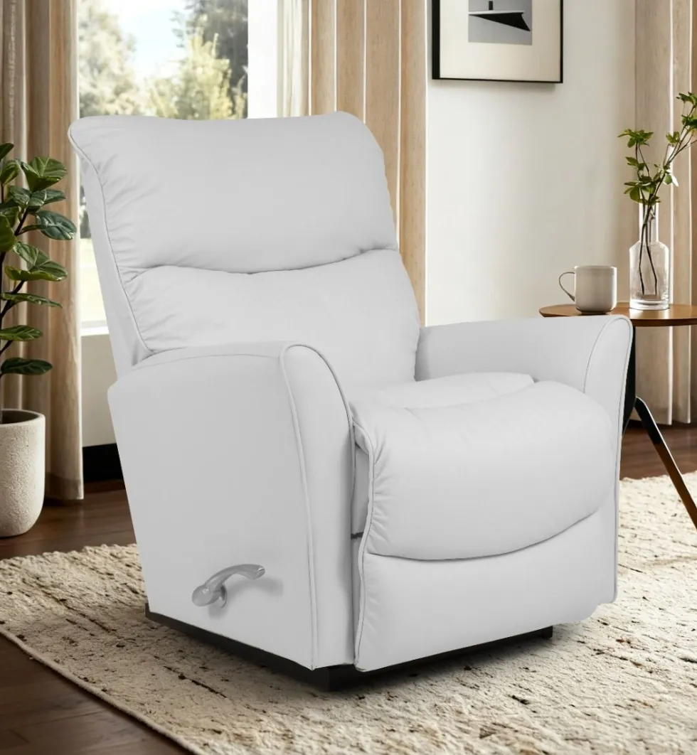 La-Z-Boy Rowan recliner mekanismituoli, valkoinen nahka