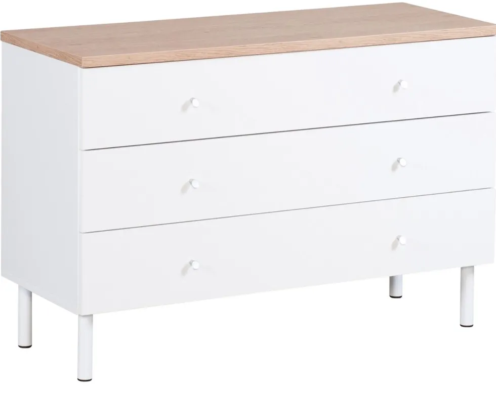 Lehto lipasto 101cm, valkoinen/tammi