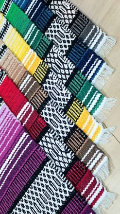 Maija Vihreä puuvillamatto, eri kokoja