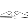 Makramee -pidike, metallia 41cm