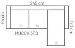Mocca divaanisohva, eri värejä