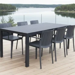 Moonlight terassipöytä + 6 Tiffany tuolia