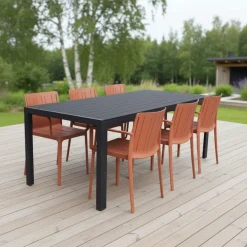 Moonlight terassipöytä + 6 Tiffany tuolia