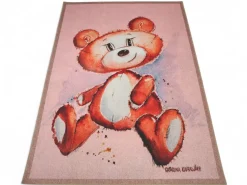Nalle Karhu pinkki -matto, 140x200 cm