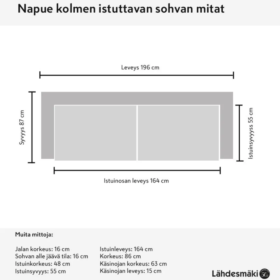 Napue 3+1+1 sohvakalusto beige