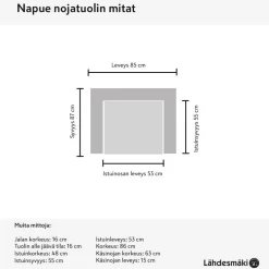 Napue 3+1+1 sohvakalusto tummanharmaa