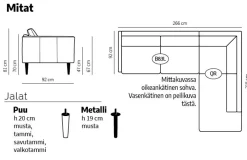 Neiser Lario avokulmasohva, beige