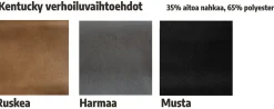 Panamera sohva 2-istuttava, eri värejä
