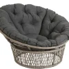 Papasan lepotuoli pyöreä, polyrottinki