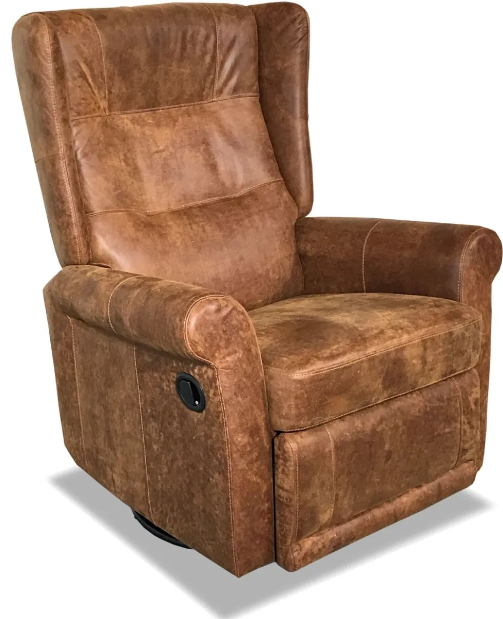 PK Madeleine Kick reclinertuoli, vintagenahkaa